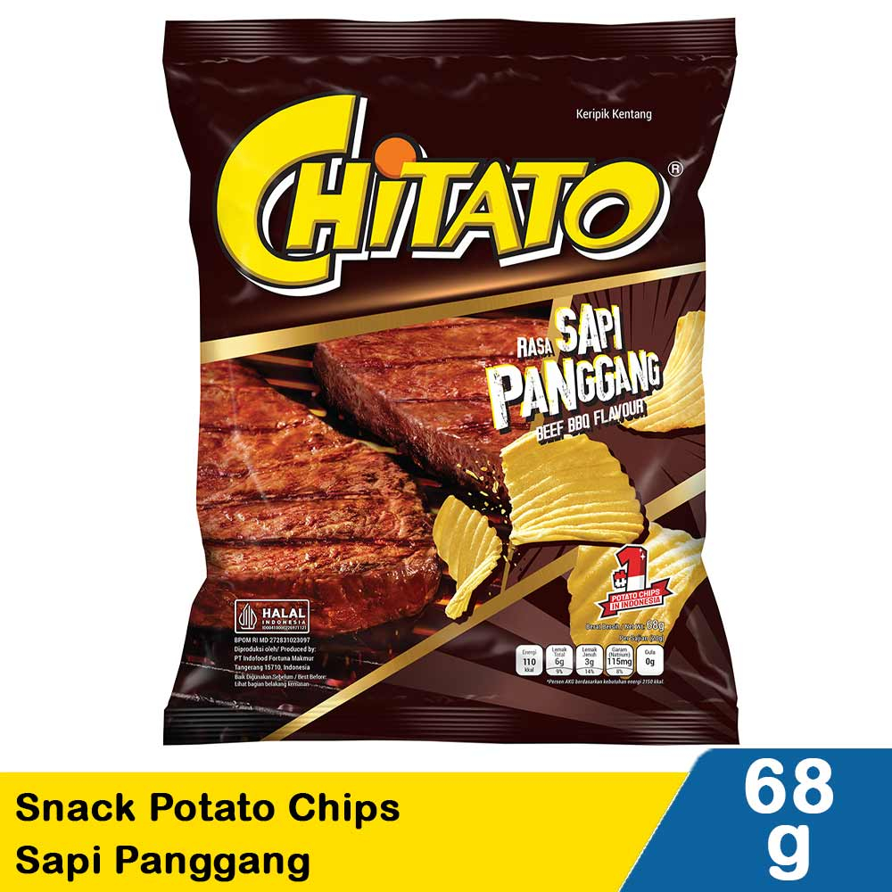 

CHITATO SNACK POTATO CHIPS SAPI PANGGANG PCK 68g