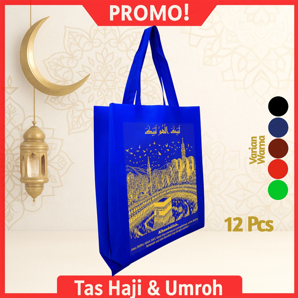 

TAS OLEH-OLEH HAJI DAN UMROH T40x30x8 1 LUSIN(12 PCS)