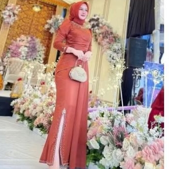 longdress muslim hijab muslim trendy bahan silk premium sweety dress