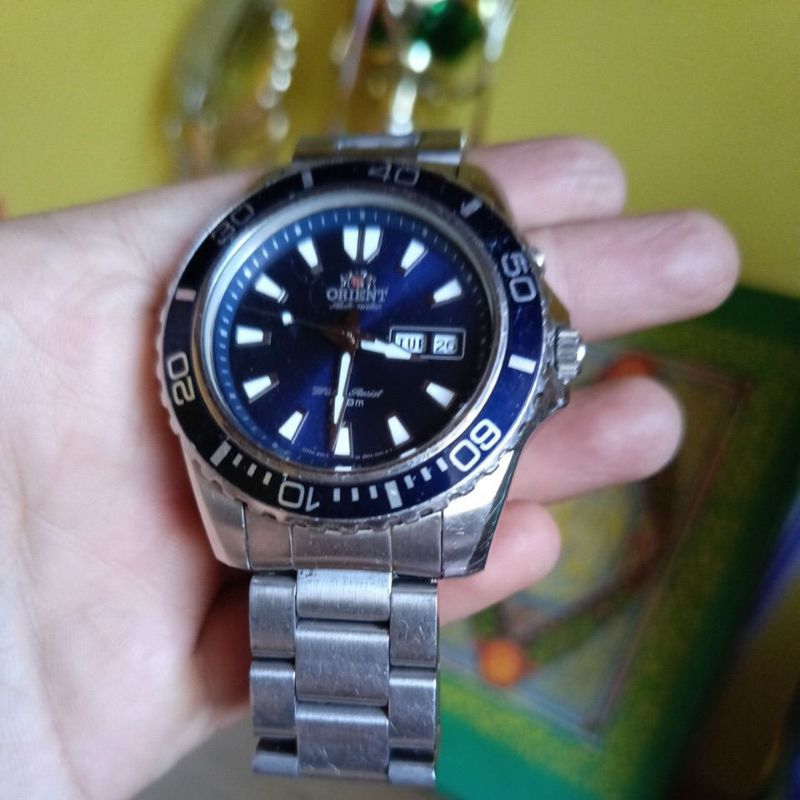 Jam Tangan Orient Mako XL Blue Dial Automatic Original