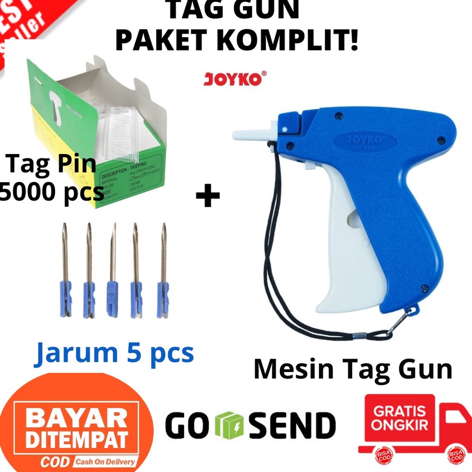 

Terlaris TAG GUN MEREK Joyko Alat Tembak Pemasang Label Bandrol Harga HangTag TG6 TERMURAH