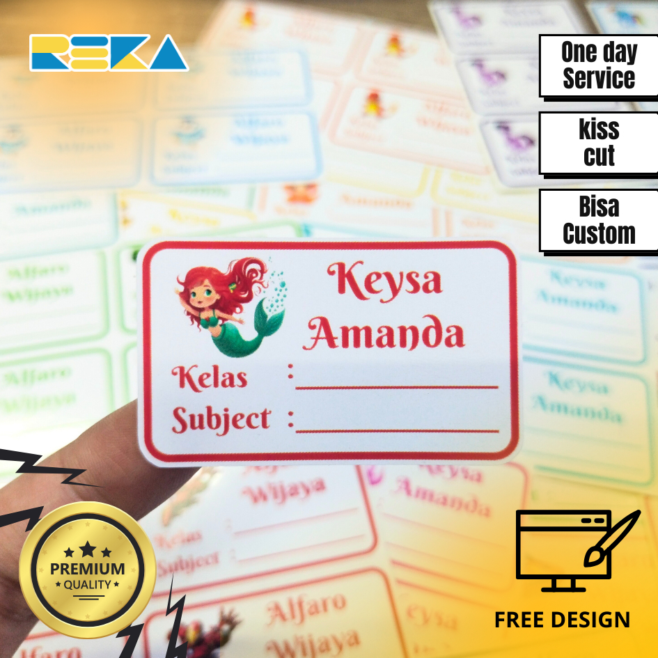 

Stiker Nama Buku / Stiker Custom Nama Buku Sekolah Anak Satuan Tema Anak
