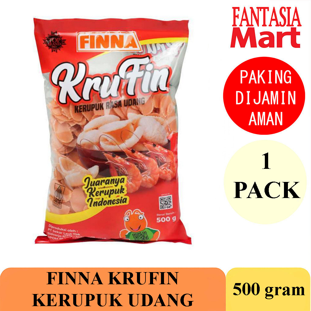 

FINNA KRUFIN KERUPUK UDANG 500 GRAM PACK FANTASIA DENGAN PAKING AMAN