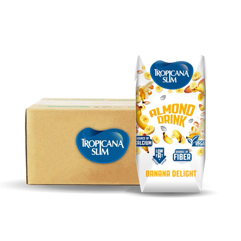 

Tropicana Slim RTD Almond Drink Banana Delight 190