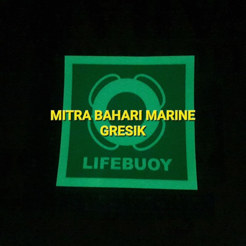 

Stiker IMO Symbol IMPA 334106 Lifebuoy Ukuran 15x15cm Glow In The Dark