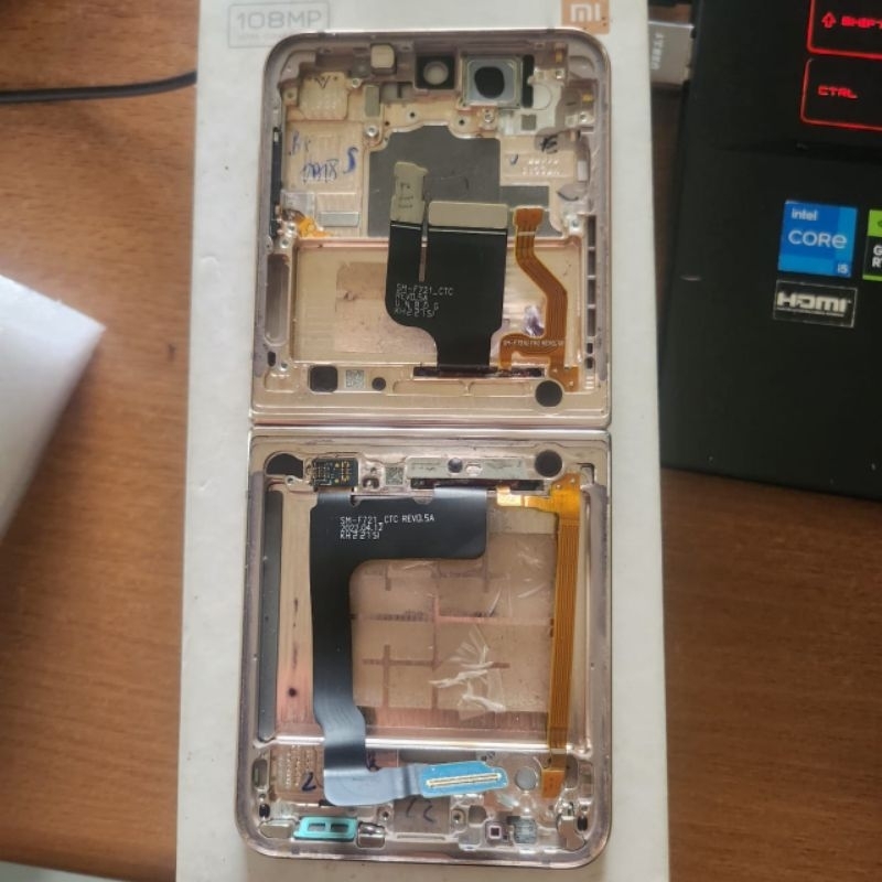 Frame LCD Samsung Z Flip 4 F721 Bekas Copotan Ori