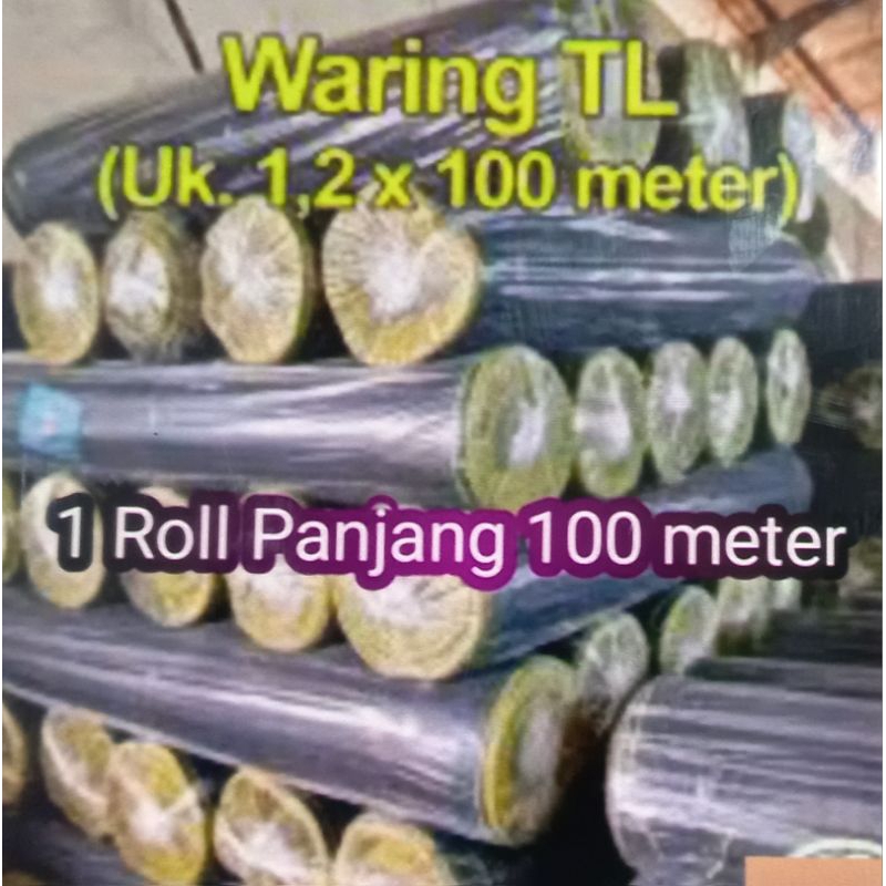 waring ikan - jaring ikan / perkebunan / ternak isi 100 meter / instan