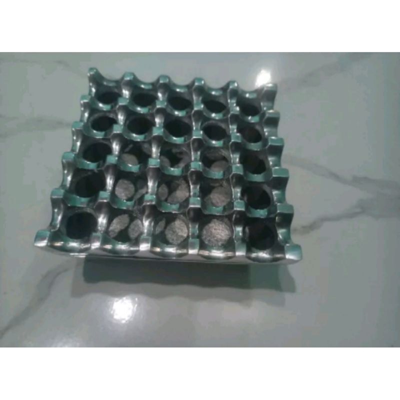 Asbak Aluminium Lubang 25 Silver Asbak Lubang 25 Asbak Aluminium