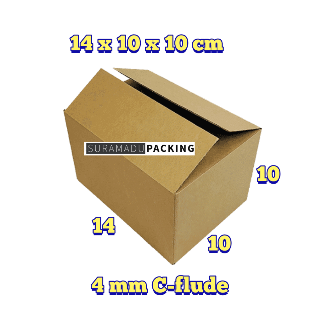 

Kardus box karton packing 14x10x10 cm Packing Polos dan Tebal 4mm C FLUDE