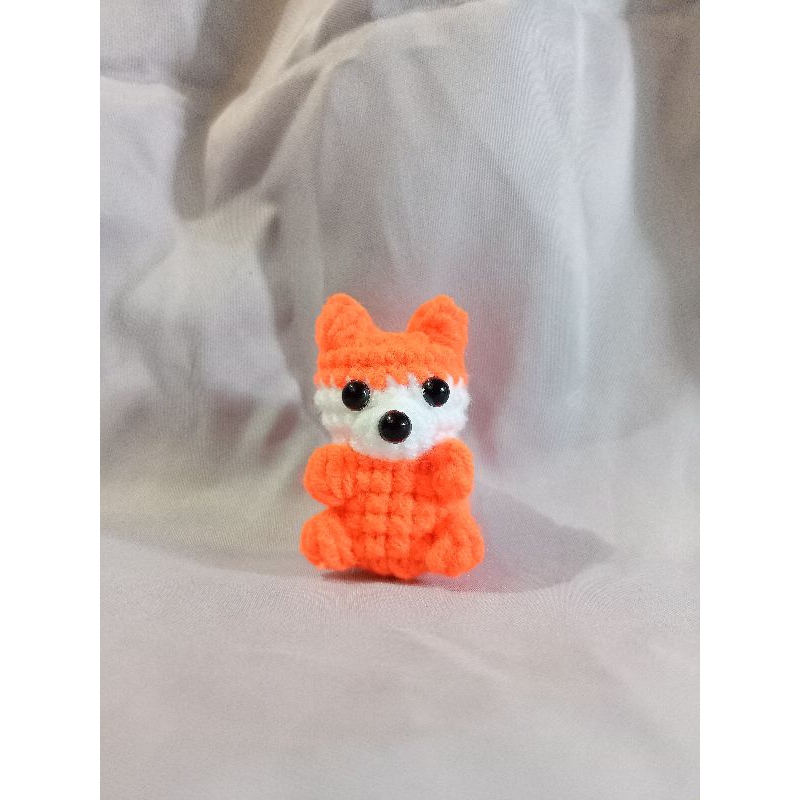 amigurumi Fox keychain/gantungan kunci rubah/rubah rajut