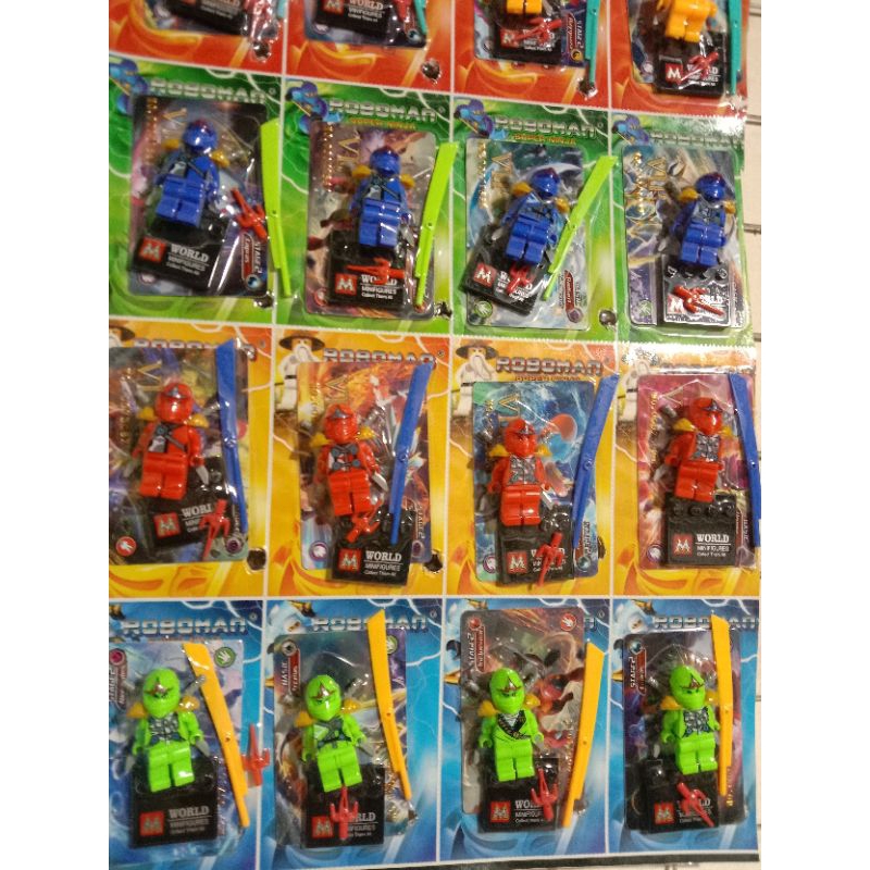 mainan lego ninja kartu vip/roboman super ninja/mainan figure ninja go