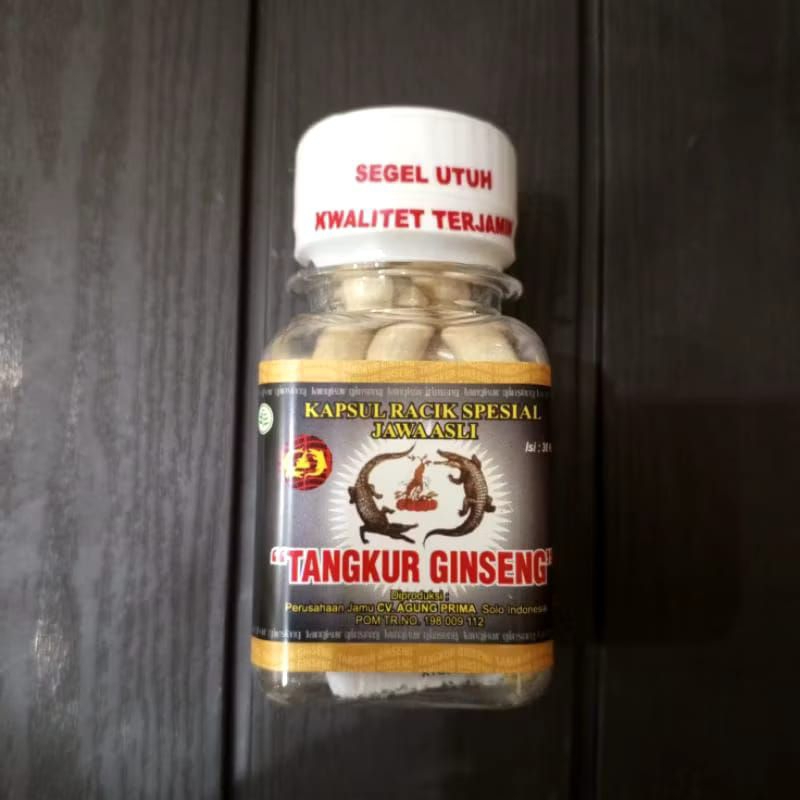 

jamu tangkur gingseng PEGEL LINU kemasan kapsul isi 30pcs