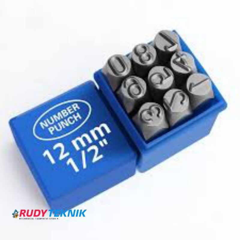 Alat Penanda Rangka Motor Steel Punch Number 11 - 15mm Angka Ketok 0-9 WeKa
