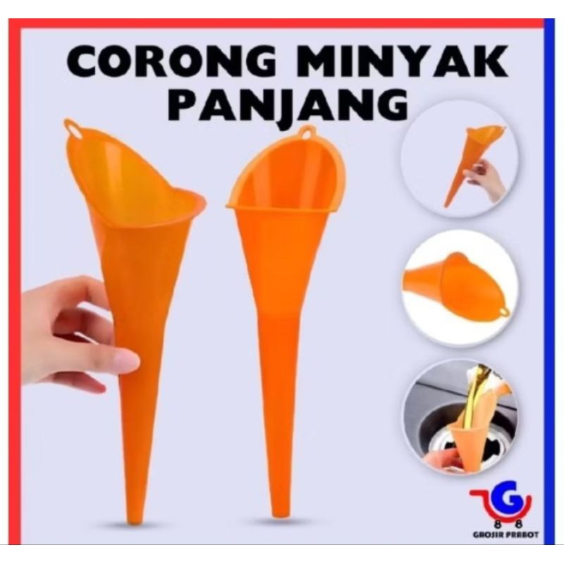 Corong minyak plastik panjang