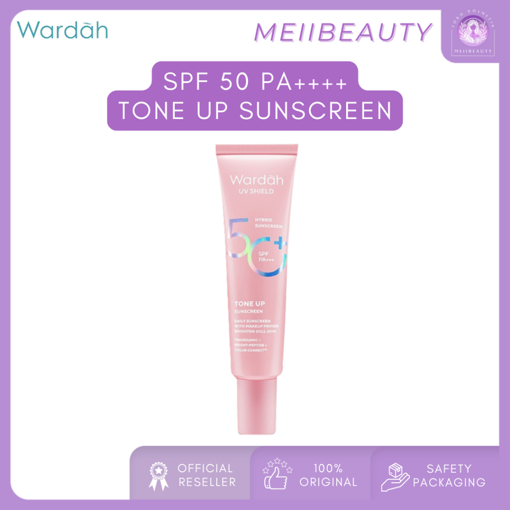 Wardah UV Shield Tone Up Sunscreen SPF 50+ PA+++ - Sunscreen Wajah