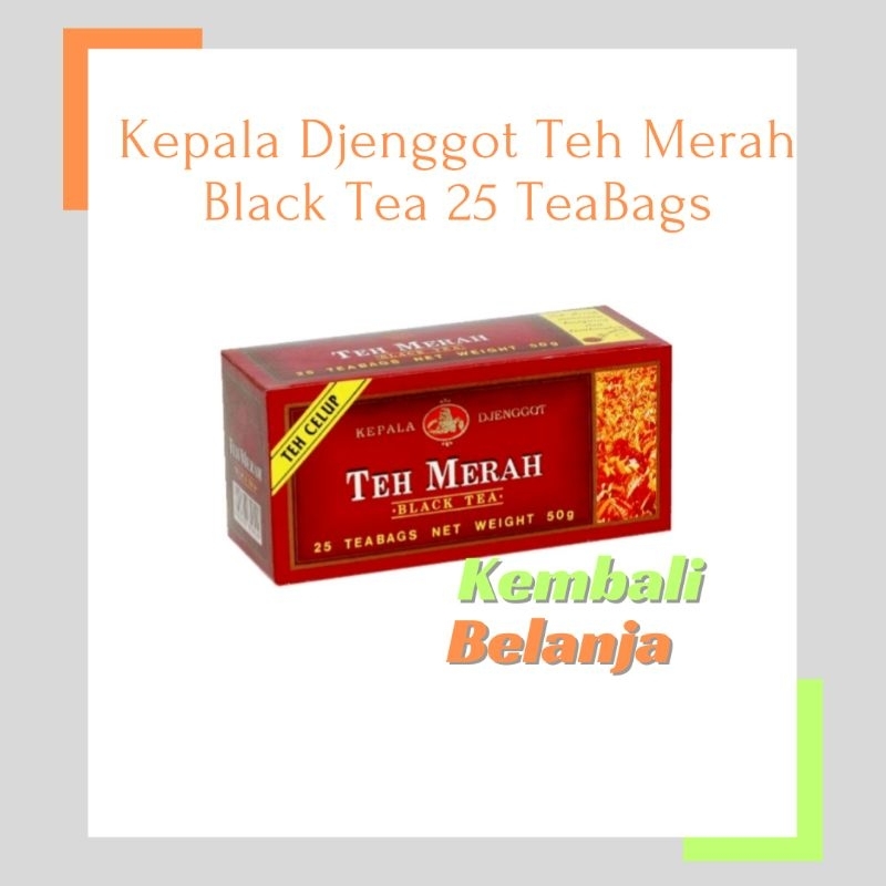 

Kepala Djenggot Teh Merah Black Tea 25 Tea Bag 50 Gram/Teh Kepala Jenggot Black Tea/ Teh Jenggot Merah/ Teh Merah Kepala Jenggot