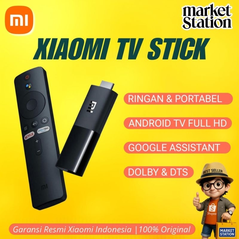 Xiaomi Mi TV Stick Android TV (Netflix - Youtube) New Garansi Resmi Xiaomi Indonesia
