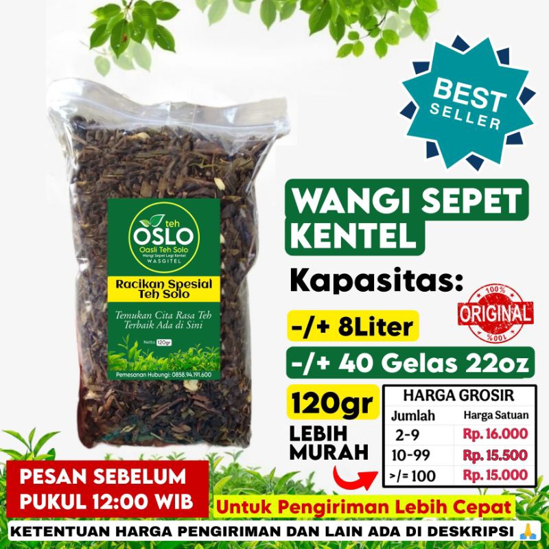 

Racikan Spesial Teh Solo Teh OSLO 120gr Wangi Sepet Kentel 1 Resep Biang Teh OSLO Asli Grosir Lebih Murah