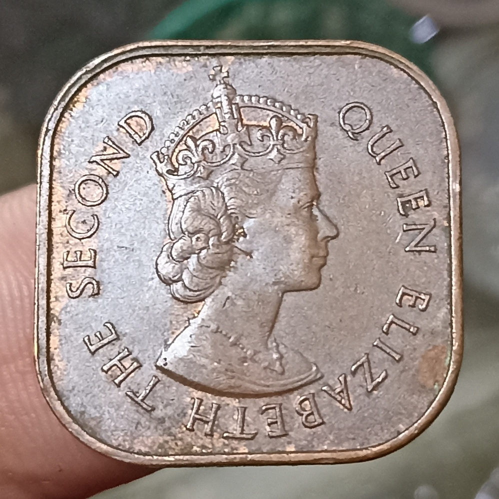 Koin Kuno Malaya and British Borneo (British Malaysia) 1 Cent - Elizabeth II Tahun 1958