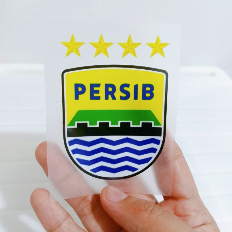 

Stiker sablon dtf stiker Persib Bandung Juara stiker sablon ukuran 5,5cm×7,5cm