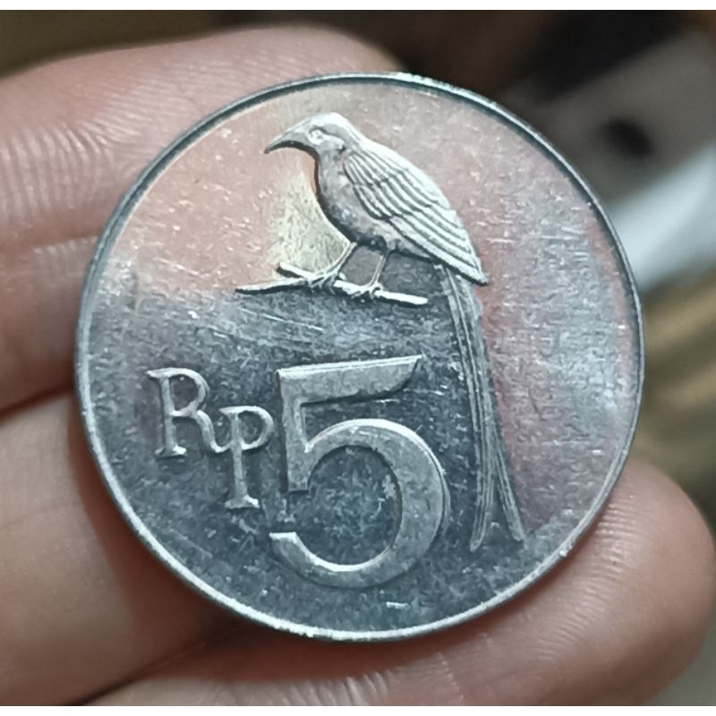 5 RUPIAH BURUNG 1970 BL