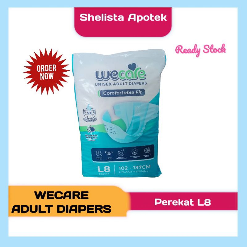 Wecare Popok Perekat Dewasa L8 / Popok Perekat dewasa