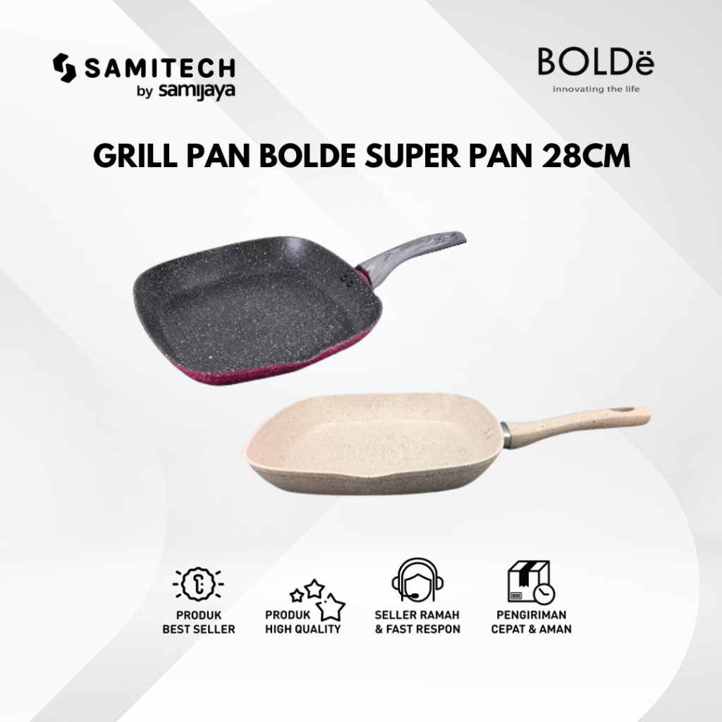 GRILL PAN BOLDE GRILL PAN BEIGE 28 CM