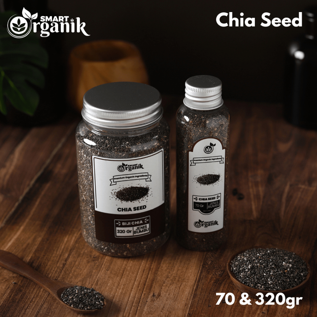 

Smart Organik Biji Chia Seed Organik Premium Asli Tanpa Campuran dan Pengawet