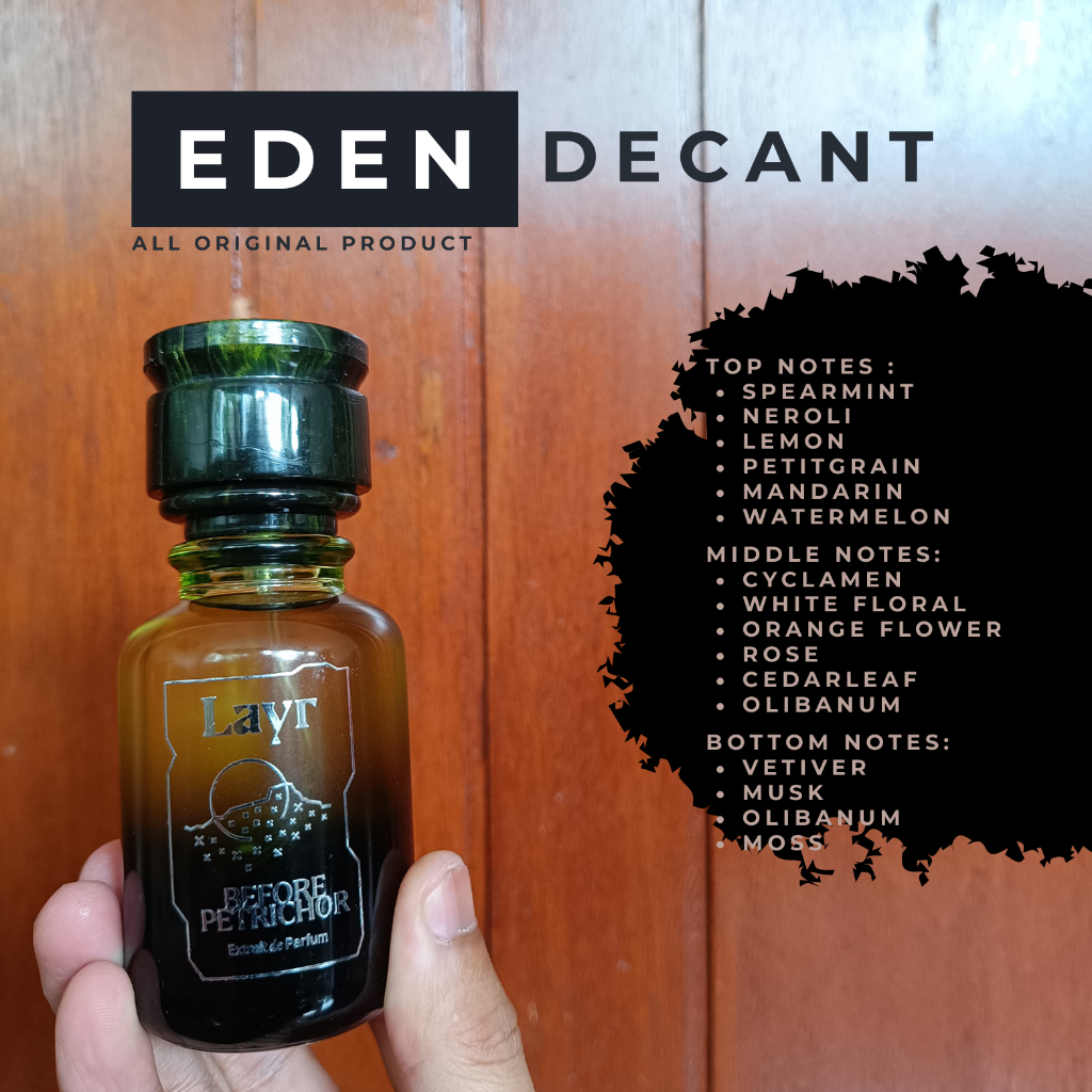 LAYR FRAGRANCE x Before Petrichor - ExDP / Eden Decant Parfum / Share In Jar / Travel Size