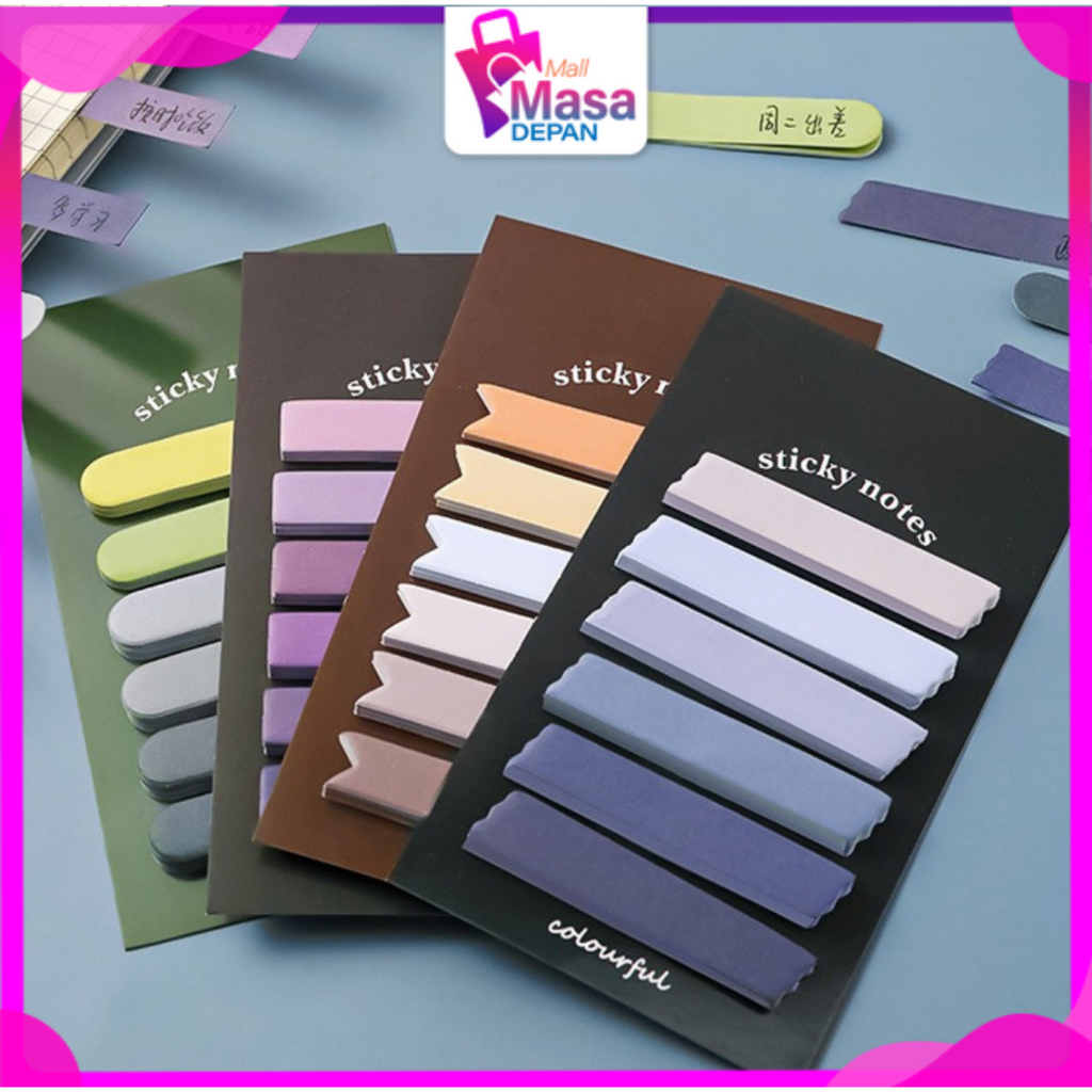 

MMD Kertas Notes Morandi Warna Gradasi Sticky Note Gradiasi 6in1 Tempelan Kertas Catatan 120 Lembar Label Indeks Kertas Deco Colourful Diy Jurnal Planner Mini Memo Bookmark Notepad Alat Tulis Kantor Sekolah