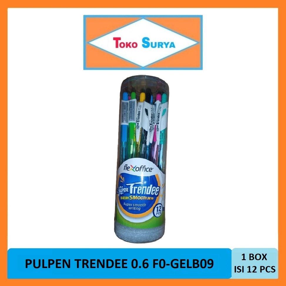 

Pulpen F0-GELB09 Flexoffice Super Trendee 06 Hitam 1 Toples 12 Pcs