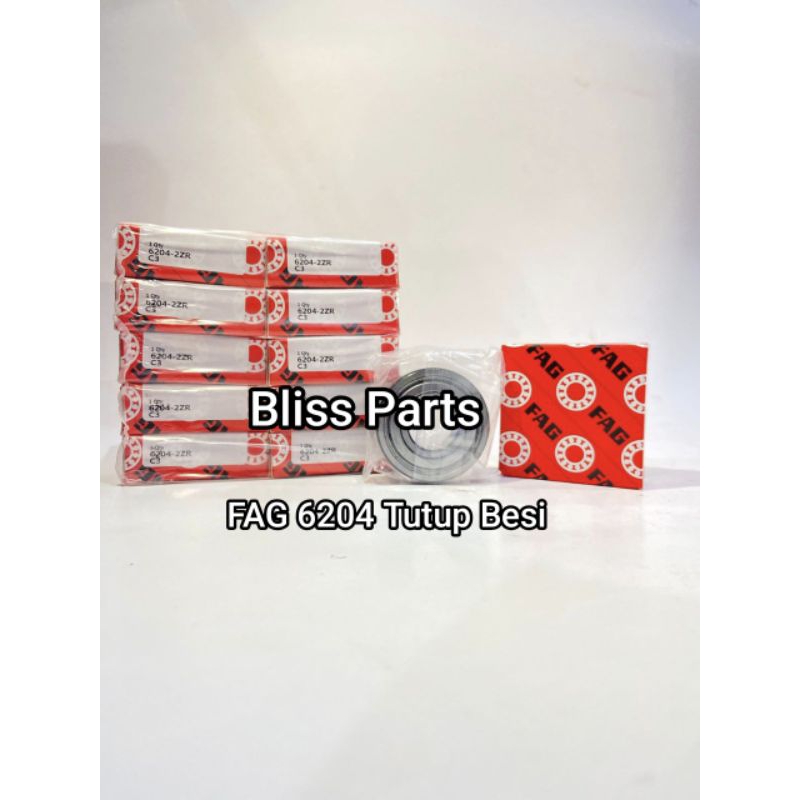 Ball Bearing FAG 6204 2ZR/C3 6204ZZ C3 Original 20x47x14