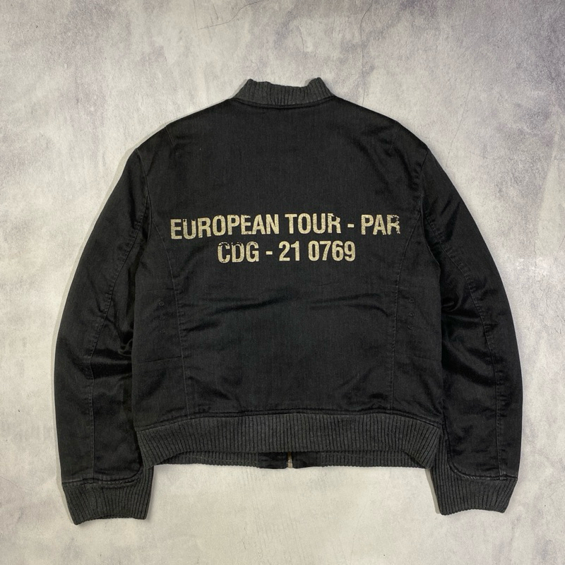 Vintage Diesel European Tour Stadium Jacket Casual Harrington Varsity Bomber Work Jacket