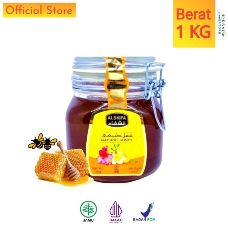 

MADU AL-SHIFA ASLI - 1KG IMPOR - Original Segel Hologram - Madu Arab Saudi