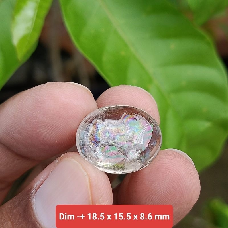 batu kecubung pelangi asli Kalimantan