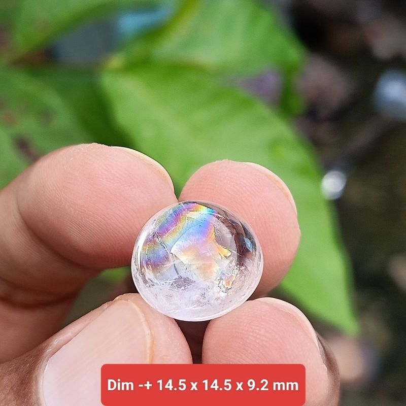 batu kecubung pelangi asli Kalimantan