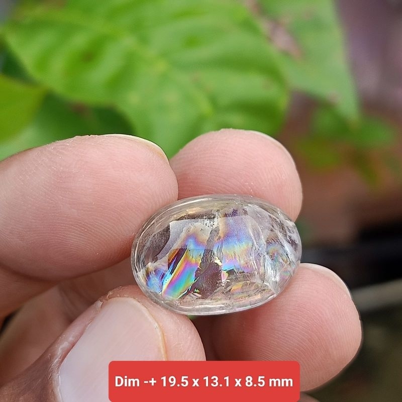 batu kecubung pelangi asli Kalimantan