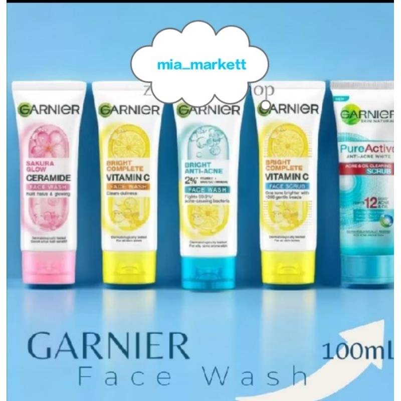 GARNIER facial FOAM sabun cuci muka garnier 100ml