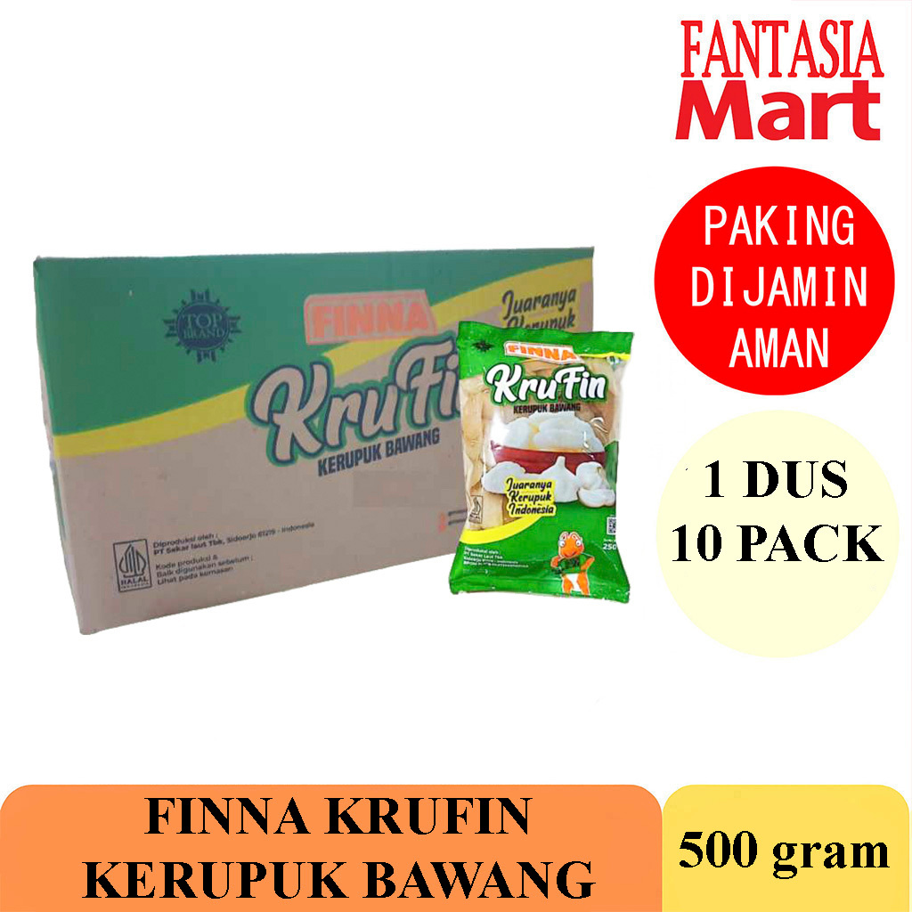 

FINNA KRUFIN KERUPUK BAWANG 500 GRAM DUS NON COD FANTASIA DENGAN PAKING AMAN