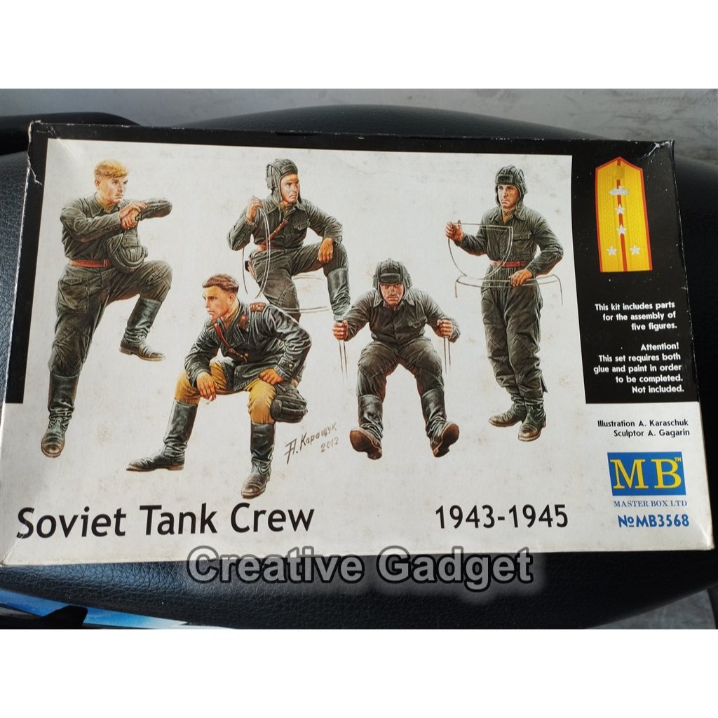 Soviet Tank Crew - 1943-1945 - Model Kit Master Box 1/35 - 5 Figure