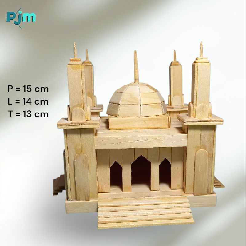 Kerajinan stik es krim "Miniatur masjid"