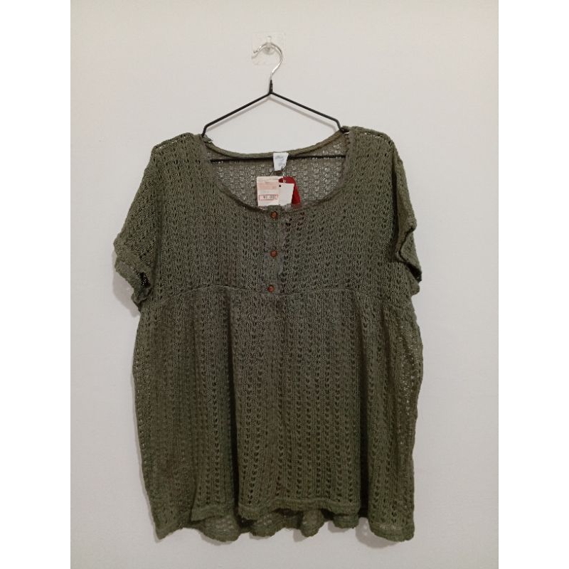 Baju Outer Rajut Wanita Army Jumbo NEW