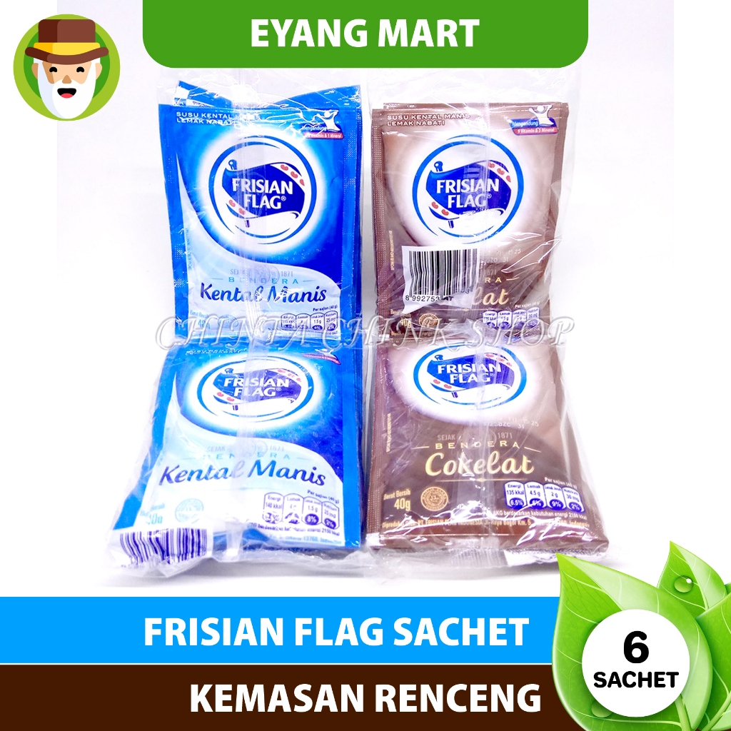 

Frisian Flag SKM Susu Bendera Coklat Putih Sachet 1 Renceng 38g ( isi 6 sachet )