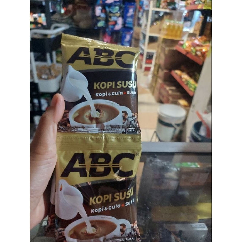 

Kopi susu ABC kopi&gula+susu 10pcs x 30g