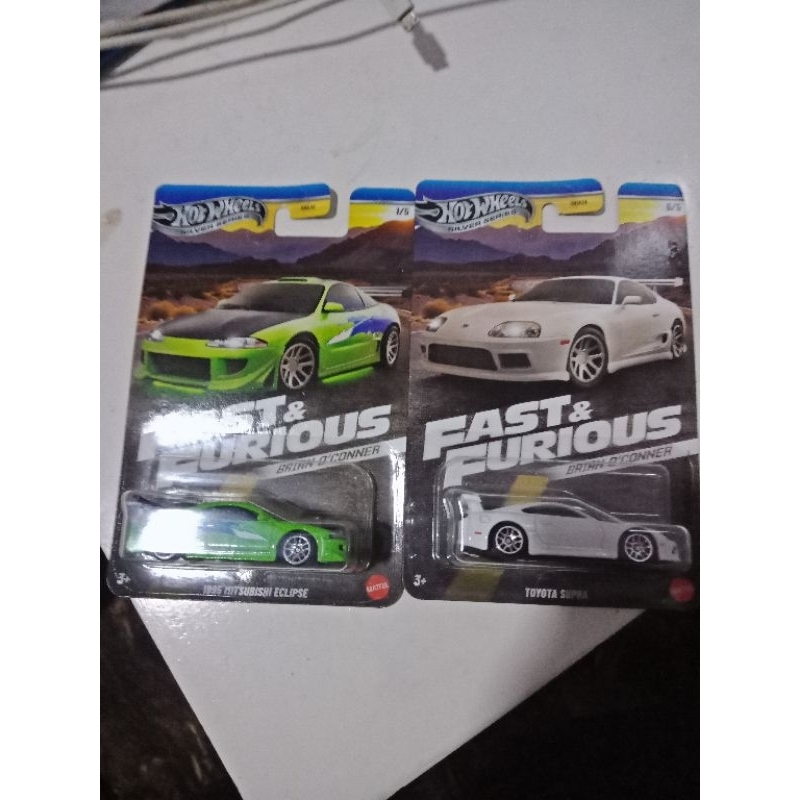 HotWheels Fast And Furious FNF brian o connor toyota supra&mitsubishi eclipse
