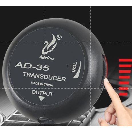 Pickup Gitar Tempel Transducer Microphone Mic Adeline AD-35