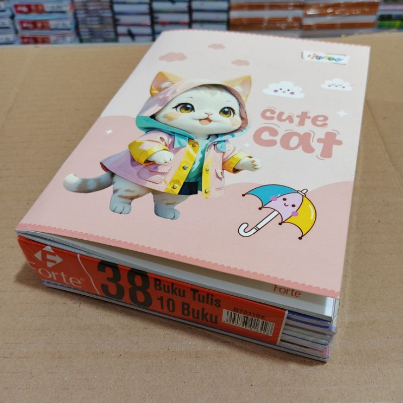 

1 Pak Buku Tulis Karakter Cewek 38 Lembar isi 10 Buku FORTE