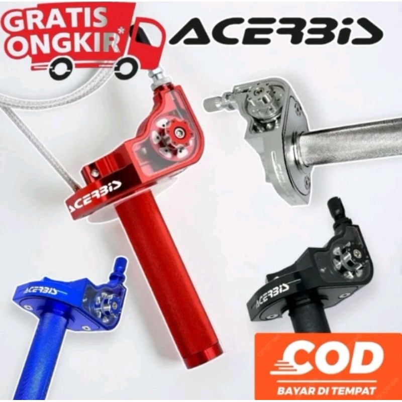 Gas Spontan Acerbis Gas Spontan Acerbis V2 Full Cnc Plus 1 Kabel Universal