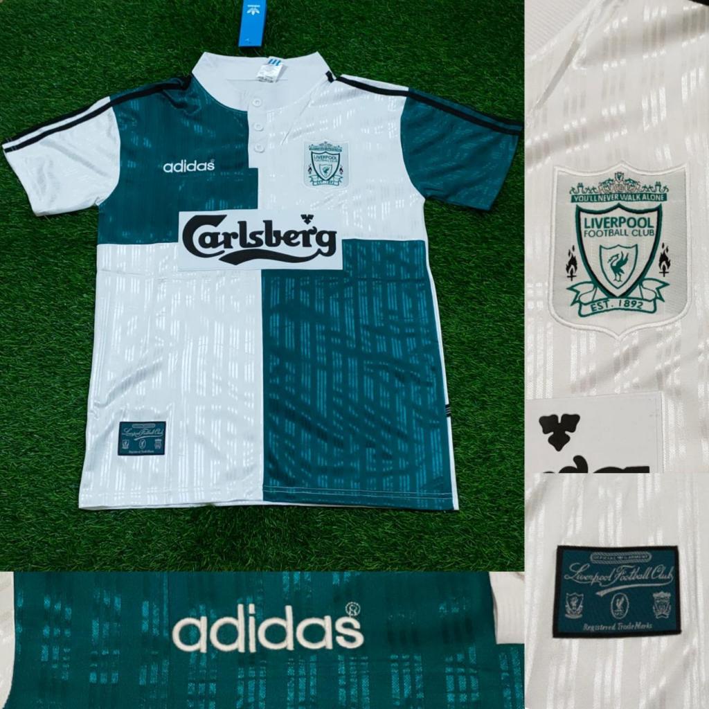 LIVERPOOL AWAY RETRO / JERSEY VINTAGE LIVERPOOL 1995 1996