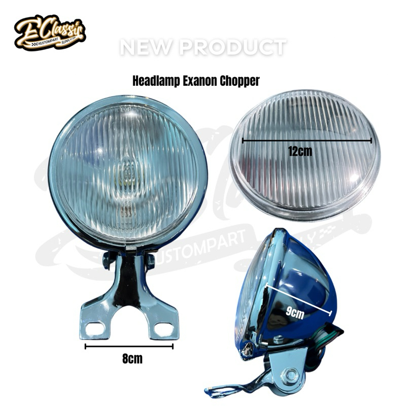 Headlamp Foglamp Chopper 4,5inch